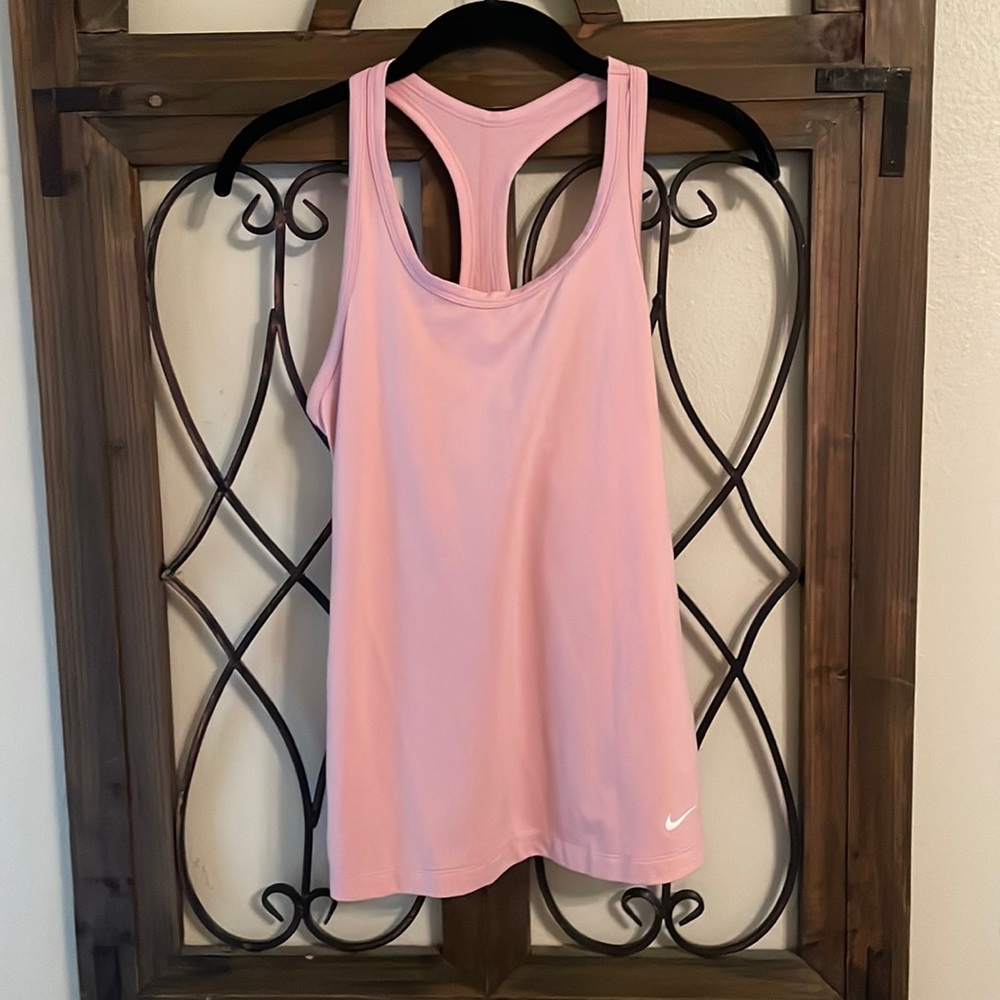Nike Pink Racerback Tank Top - Picture 4 of 11